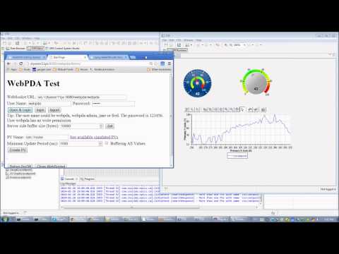 Using WebPDA to display or set EPICS PV in web browser