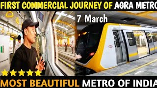 first day in agra metro | ticket price only 10 Rs|