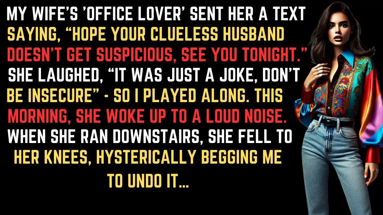 My Wife's 'Office Lover' Sent Her A Text Saying,Hope Your Clueless Husband Doesn't Get Suspiciou