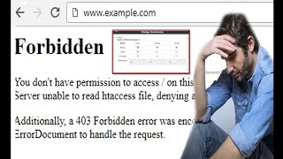 You Don't  Permission to Access this resource Server unable to read htaccess  file, denying access