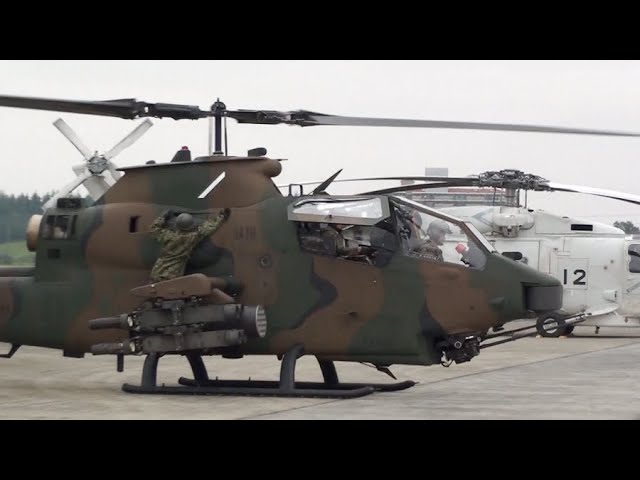 2019入間航空祭 陸上自衛隊ヘリコプターAH -1S「コブラ」エンジン