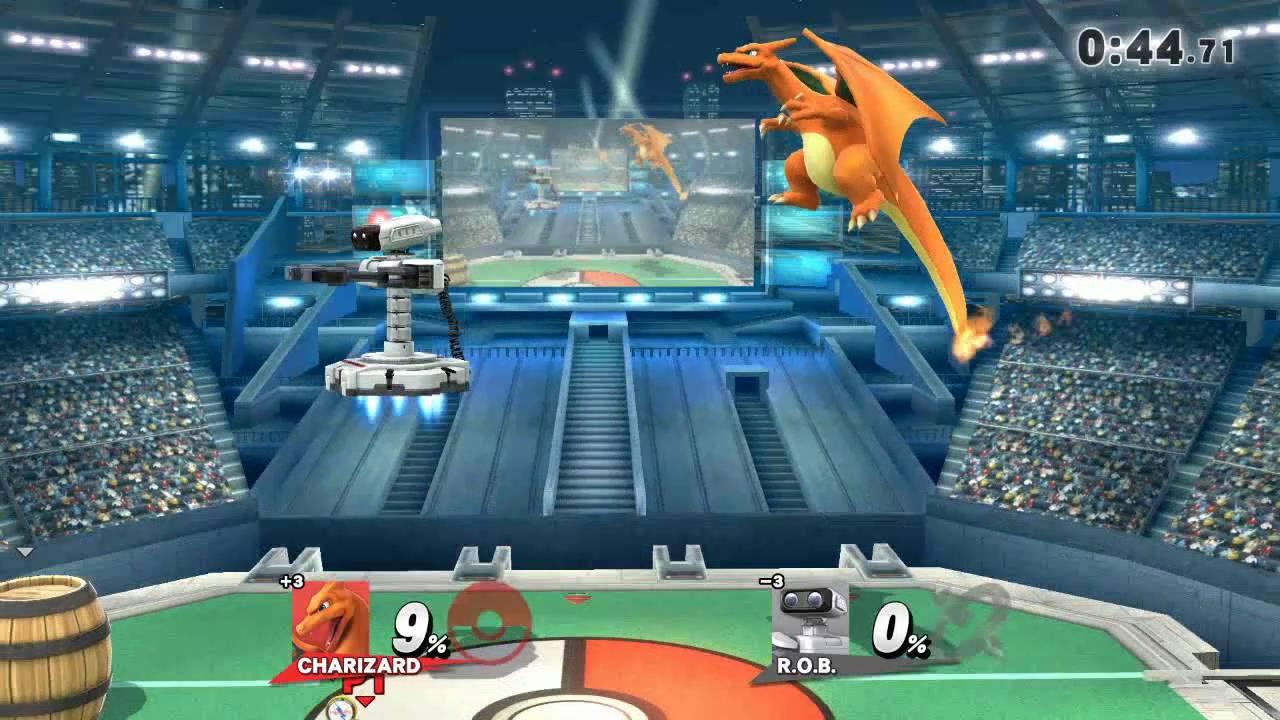 Charizard hammers R.O.B.
