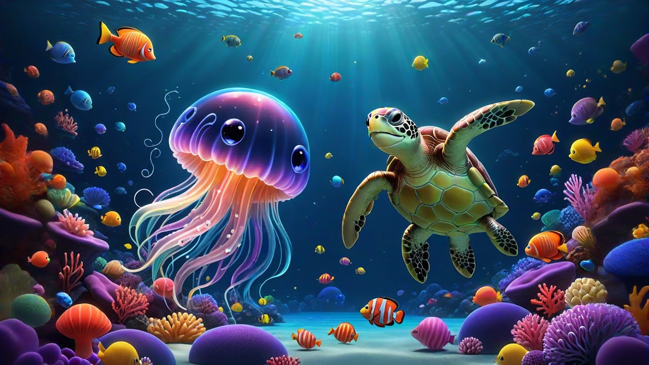 Jellyfish Glow Dance | Magical Ocean Song for Kids | Underwater Nursery Rhyme