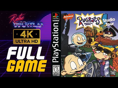 Rugrats: Studio Tour (PS1) | Playstation Longplay | No Commentary 4K
