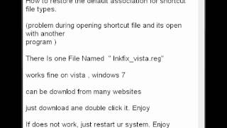 Fie Association probem in vista, winows 7.( solution For Open with Problem)
