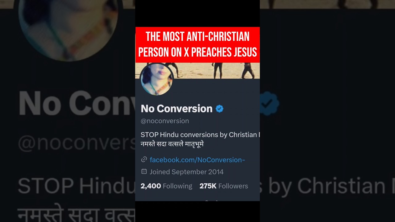 Anti-Christian on Twitter Shared Christian Video 