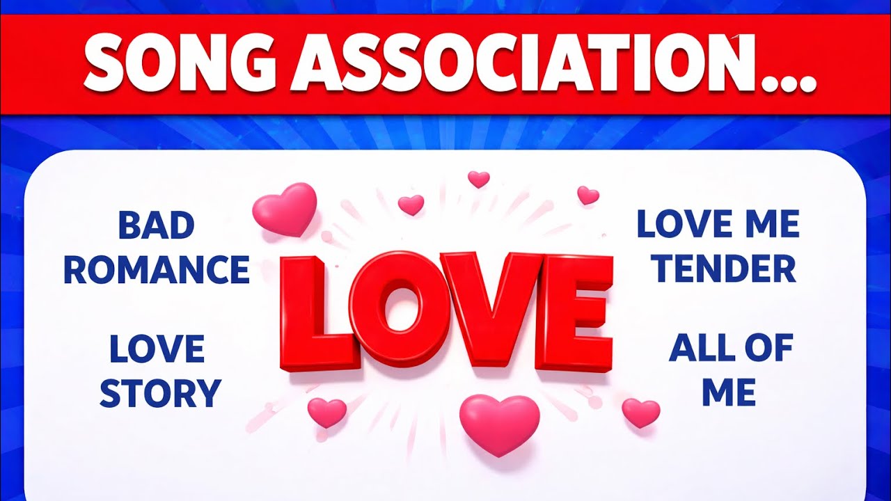 Song Association Quiz | Word Game Challenge | Name The Song From The Word! 🎵