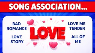 Song Association Quiz | Word Game Challenge | Name The Song From The Word! 🎵