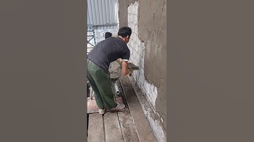cách da tường siêu nhanh của bác thợ xây #xây_dựng # #kiến_thức_xây_dựng #thợ_xây