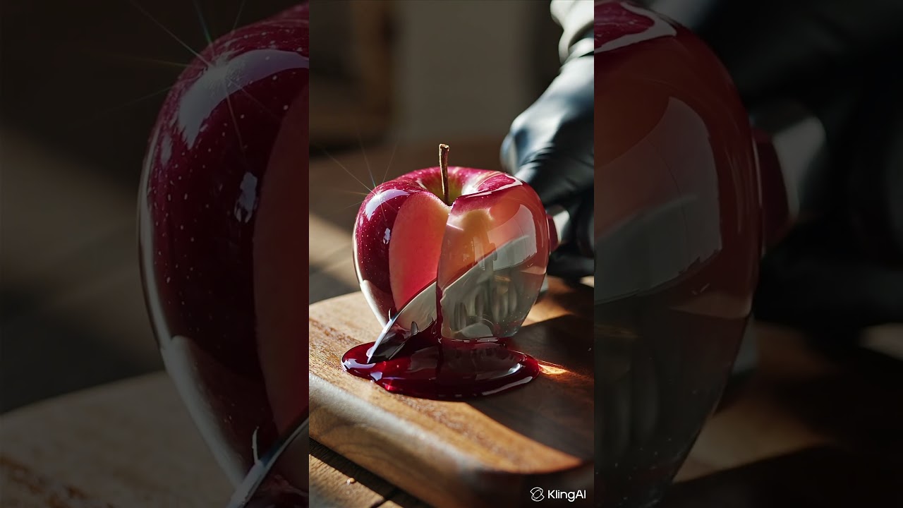 Cutting a Rainbow Glass Apple 🍎 | Satisfying ASMR Jam Flow in 4K