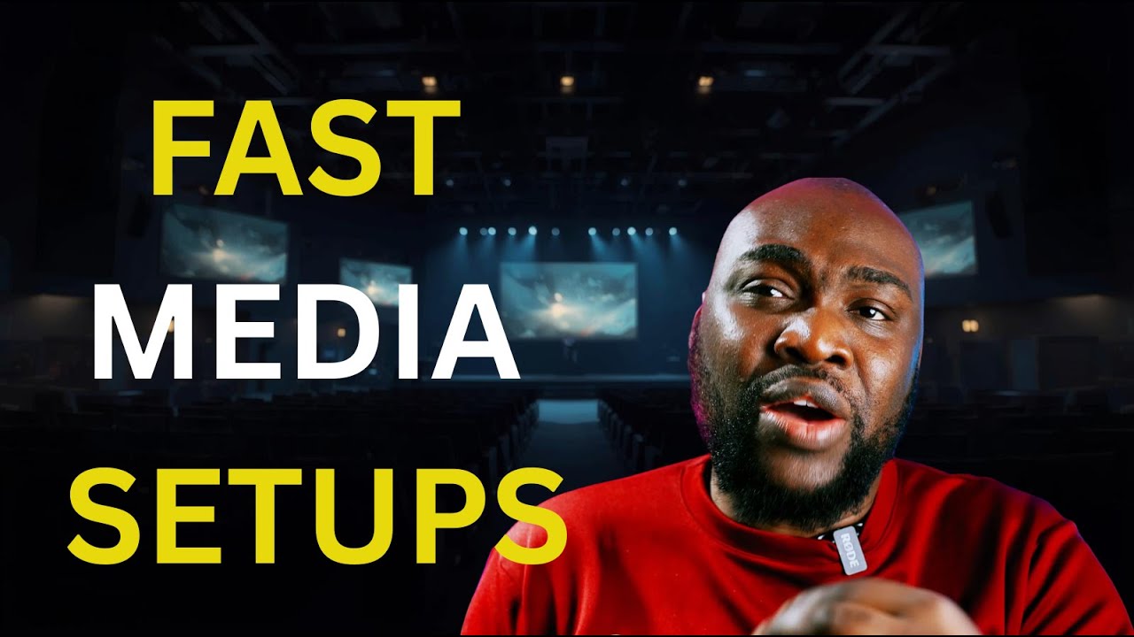 How I Set Up a FULL Church Media System in Minutes (Laptop → 6 Screens + Audio