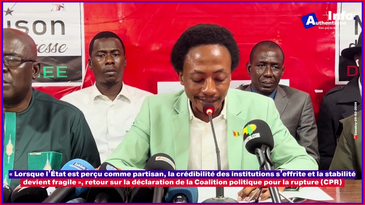 🚨🇬🇳| “Lorsque l’État est perçu comme partisan, la crédibilité des institutions s’effrite”, (CPR) ⬇️