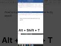 Ms word me current date aur time kaise laye | How to insert current date and time in ms word #short