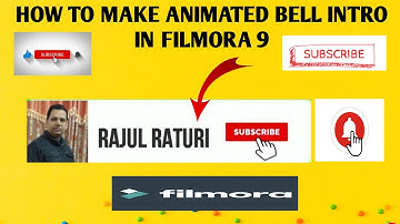 How to make Animated Bell Intro | Subscribe & Bell Animation Using FILMORA 9 | subscribe | Bell icon