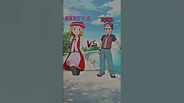 Serena Vs Red Who is Strong💖🔥 #shorts #pokemon #mrelot