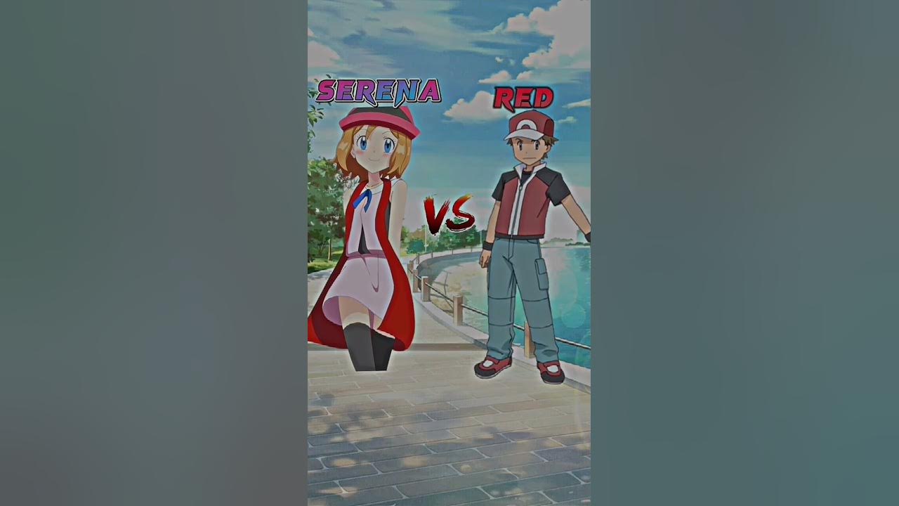 Serena Vs Red Who is Strong💖🔥 #shorts #pokemon #mrelot