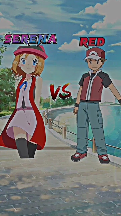 Serena Vs Red Who is Strong💖🔥 #shorts #pokemon #mrelot