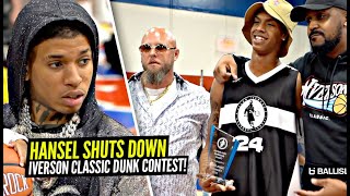 Hansel Enmanuel SHUTS DOWN Dunk Contest w/ NLE Choppa & Allen Iverson Watching!!