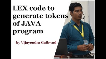 Lex Program to generate tokens of JAVA program