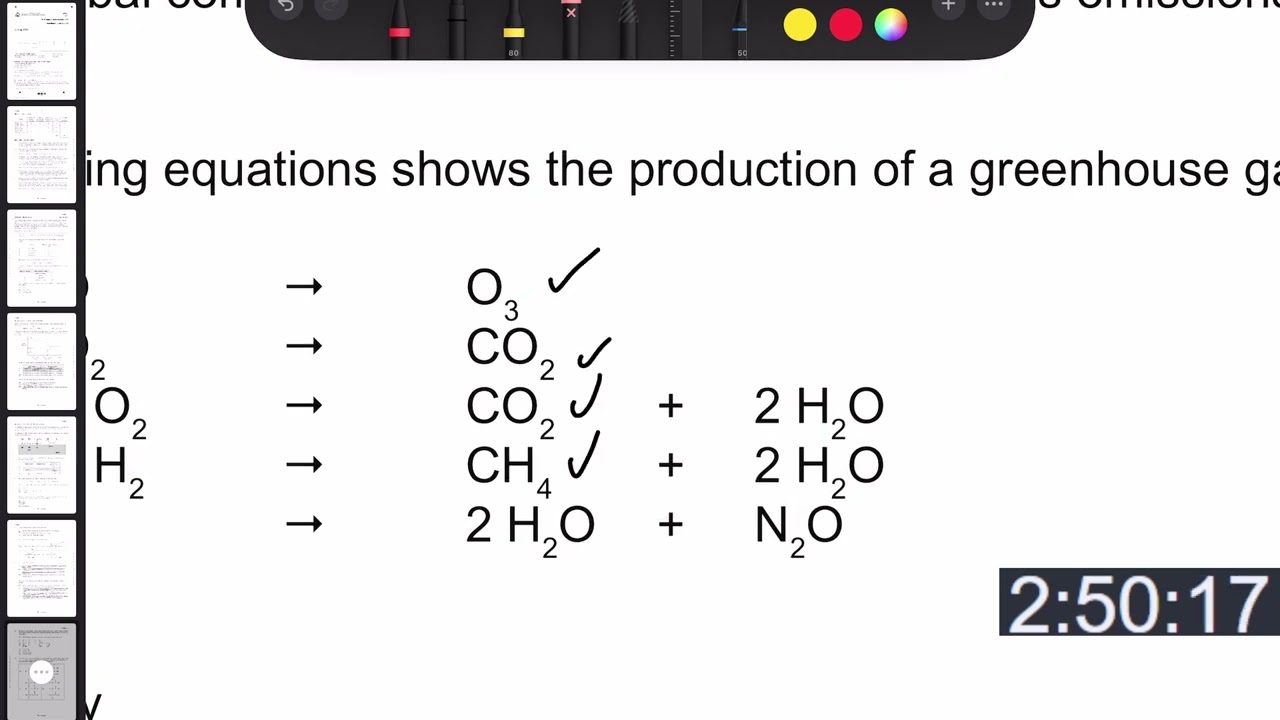 STUDENT Chemistry 2019 ATAR WACE Exam Attempt + Marking (93.4%)