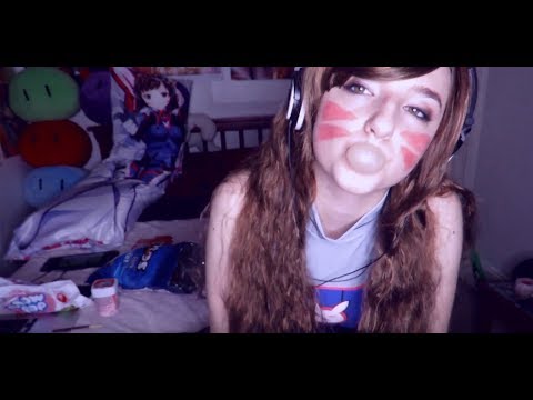 ASMR- D. Va Roleplay (Playing Games, Chewing Gum, Eating Chips) - ASMR- D. Va Roleplay (Playing Games, Chewing Gum, Eating Chips)
