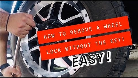 REMOVE WHEEL LOCKS WITHOUT A KEY TOOL ! Easy!