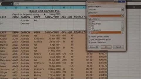 How To Do Subtotals In Excel