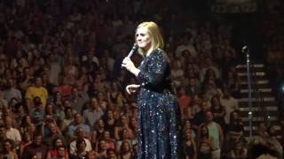 ADELE talking in Philadelphia 9/10/16