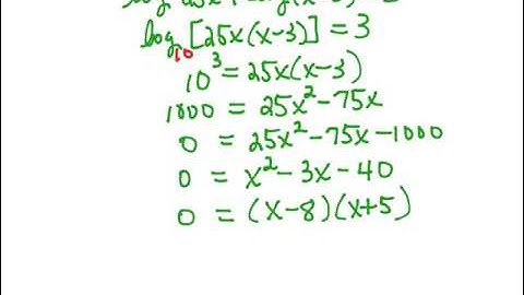 Ls3.4 Video 10: Solving Log Equations 6