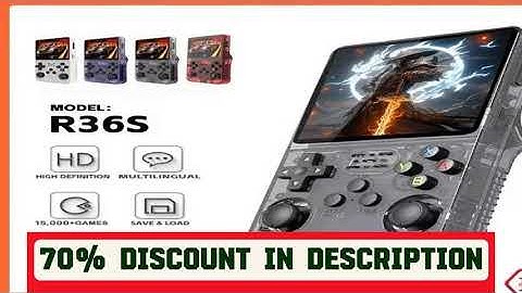 A must-have product! Open Source R36S Retro Handheld Video Game Console Linux System 3.5Inch IPS S