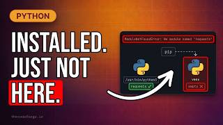 ModuleNotFoundError Explained: pip Installed It Into the Wrong Python