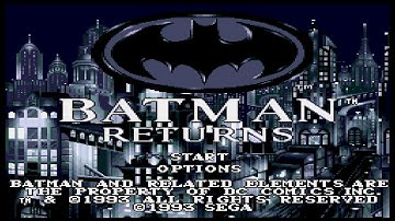 BATMAN RETURNS - SEGA CD (INTRO)