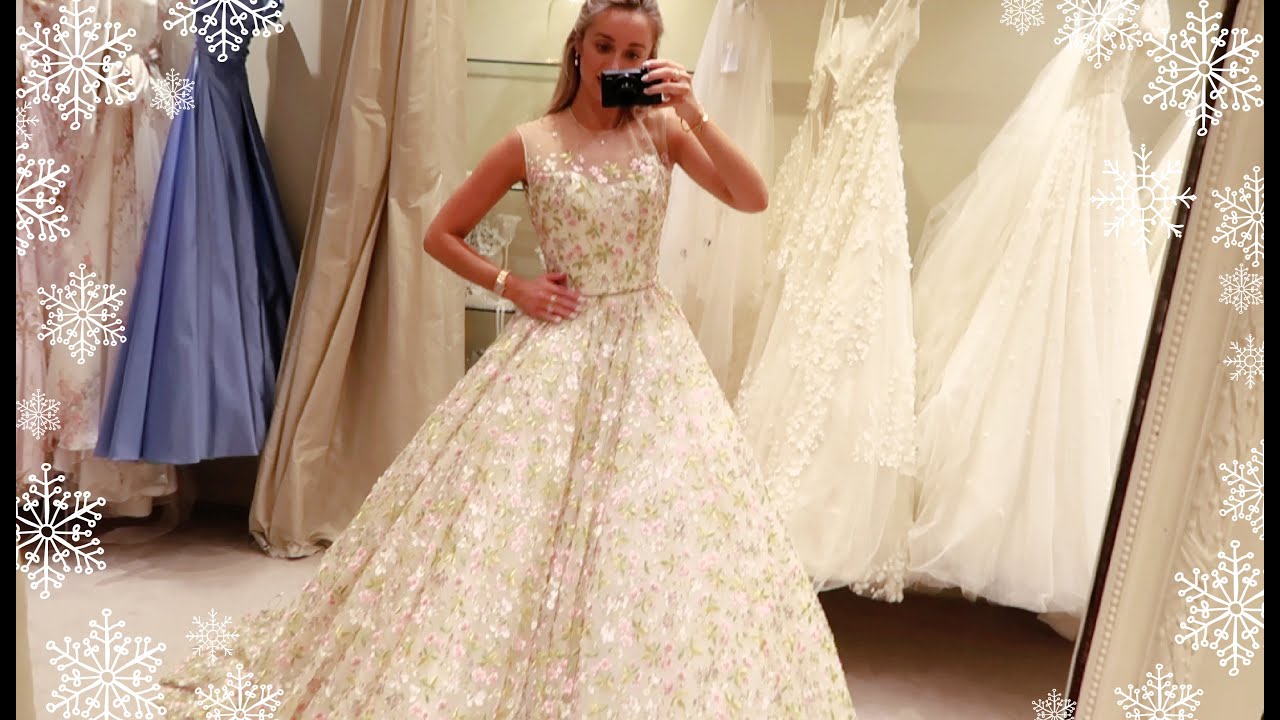 TRYING ON WEDDING DRESSES FOR THE FIRST TIME // VLOGMAS DAY 5