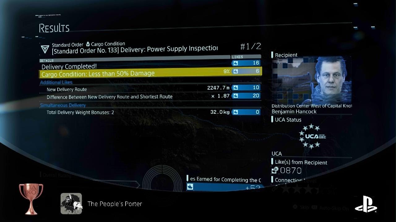 DEATH STRANDING DIRECTOR'S CUT: The People's Porter Trophy