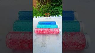 💙❤️🩵Brekende kleurrijke glazen fles 🫙 ⚠️🔥💥#Shorts #ASMR #satisfying#asmrsound#satisfyingvideo