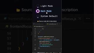 Neon Radio Button Animation using HTML, CSS & JavaScript | Custom UI Design #shorts