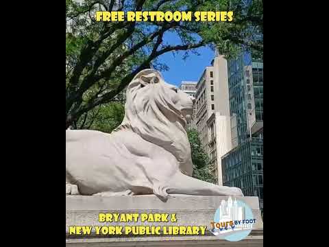 Tours by Foot - New York’s original video cover for Bryant Park; not a bathroom interior photo