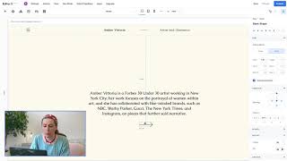 Amber Vittoria explores layouter | Class with | Editor X