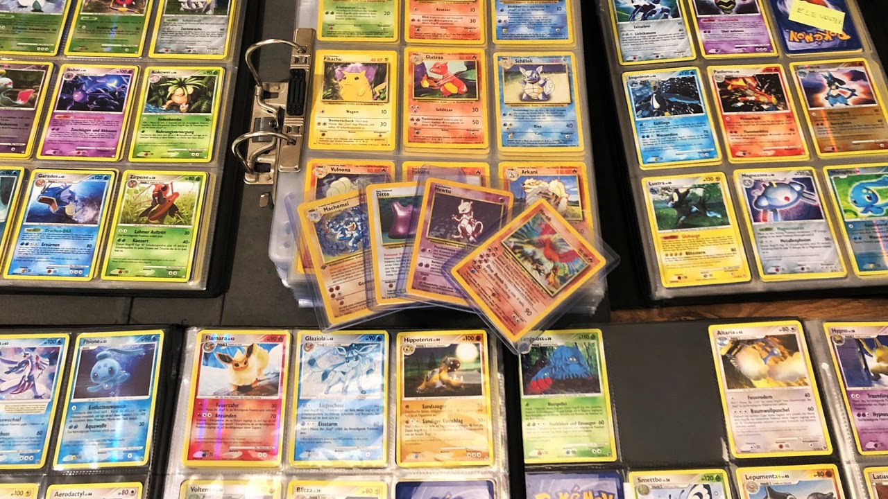 Meine alte POKEMON-SAMMLUNG! (Viele HOLOs und komplette BOOSTER SETS!)