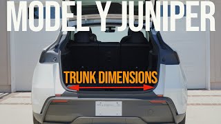 2026 Tesla Model Y Juniper Trunk Dimensions