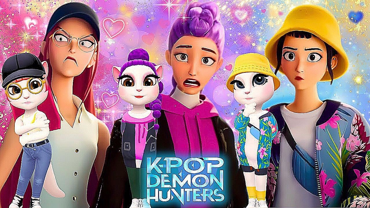 🌈🎵 HUNTRIX ➕️ ANGELA 2 | K-pop Demon Hunters | Cosplay Makeover →