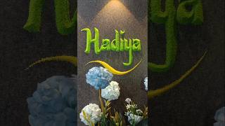 Hadiya Name in Sand Art ✨ Satisfying Calligraphy #sandart #calligraphy