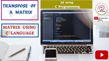 Transpose of an matrix using c programming ||2d array|| transpose matrix || coding platform onlee 4U