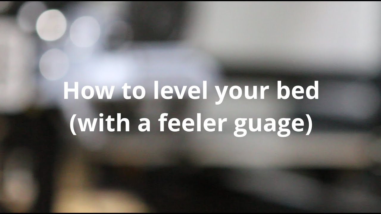 How to bed level with a feeler gauge! Shorts YouTube