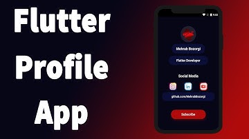 Flutter UI Design - Profile App Design