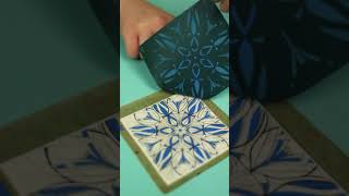 Glow-in-the-dark Silkscreen on Polymer Clay