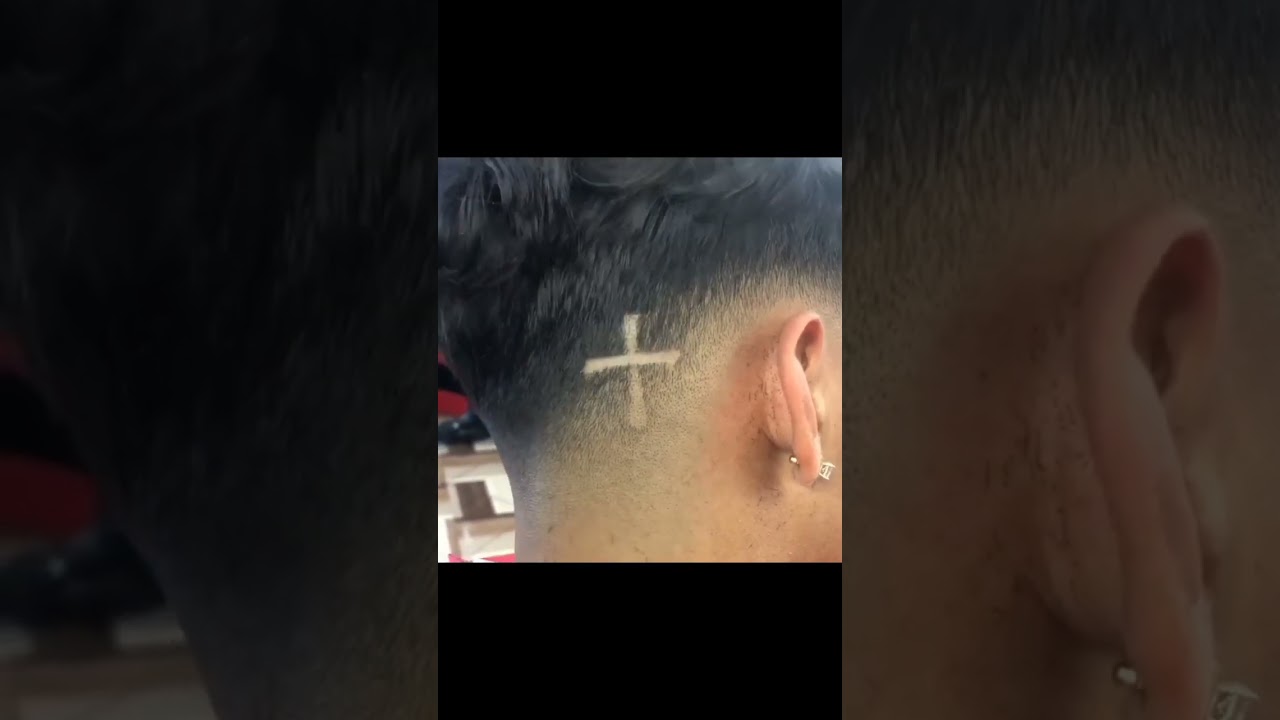 How design is made on hair. 