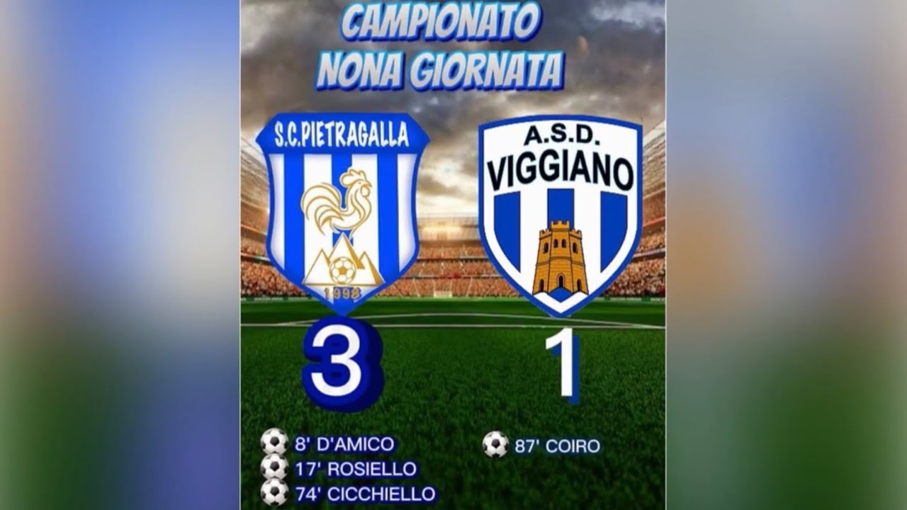 Campionato PROMOZIONE 2025/26 9a Giornata PIETRAGALLA vs Viggiano
