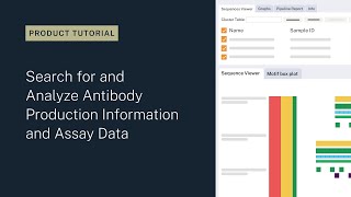 How to Search for and Analyze Antibody Production Information and Assay Data