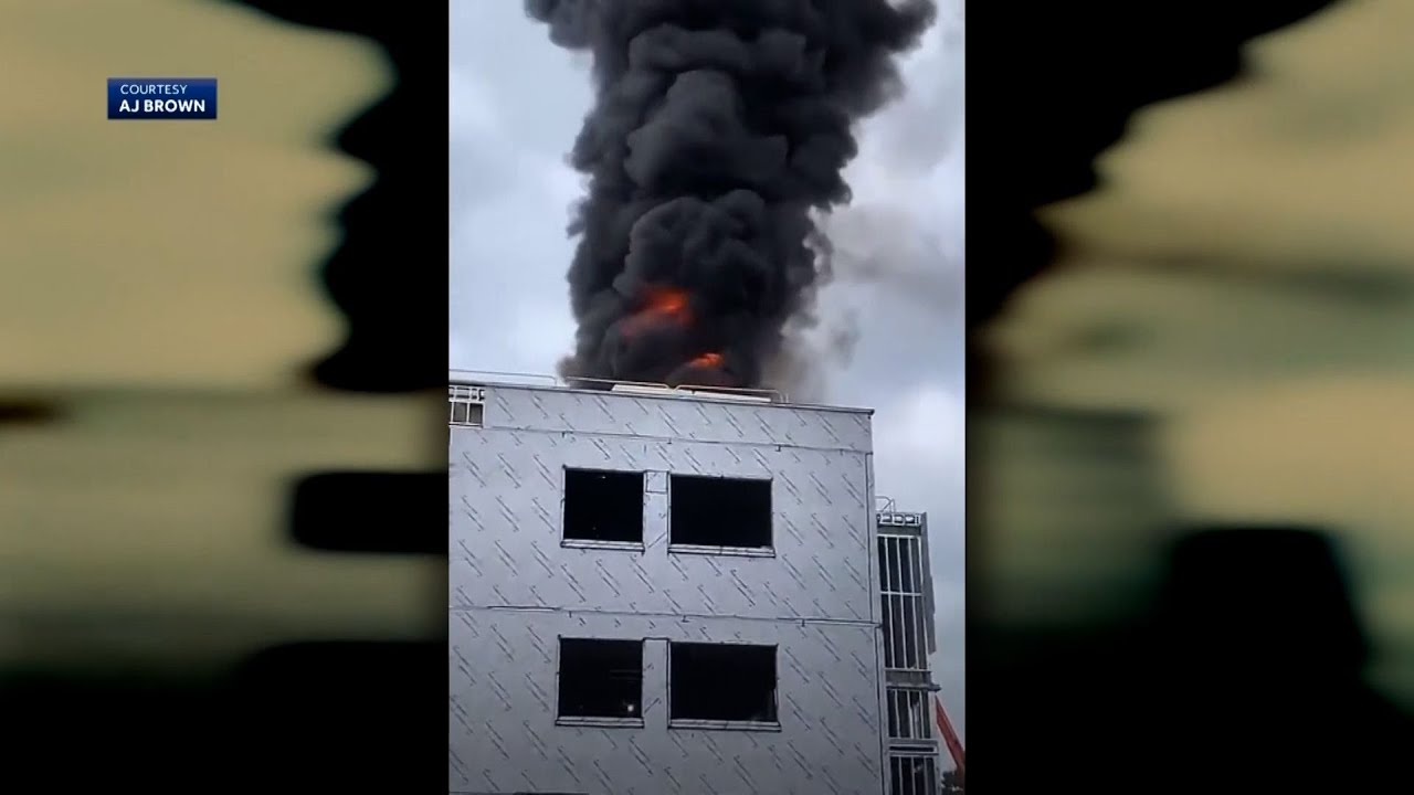 Extent of damage unknown as Worcester school under construction catches fire